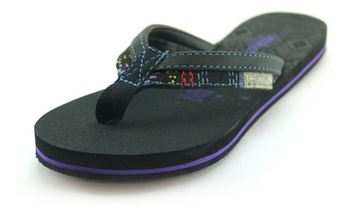 Sandalias Color Negro Con Correa Textil Para Mujer