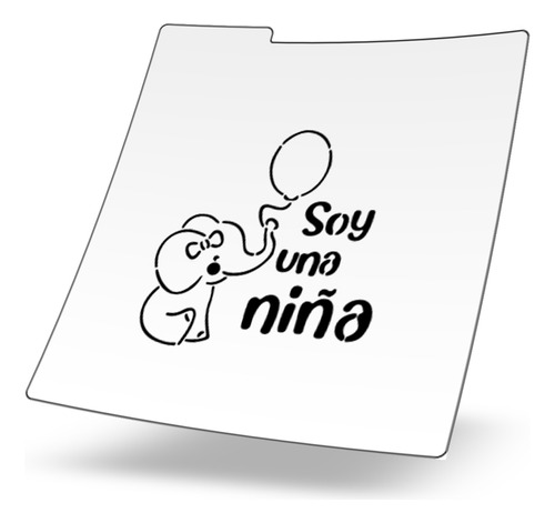 Stencil Reusable Galletas - Bebes - Soy Una Niña