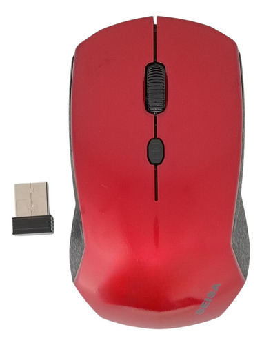 Mouse Inalámbrico Seisa Dn-v7 Rojo