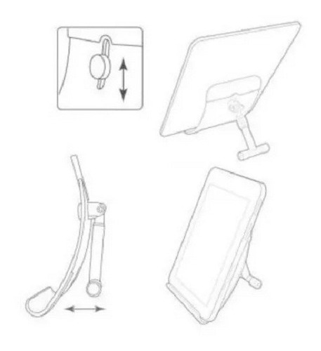 Imagen 4 de 5 de Pie Para Tablet Síragon Sirve Para Cualquier Tño/marca 5vds