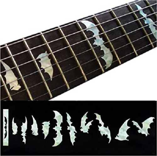 Sticker Inlays Para Guitarra Murcielagos