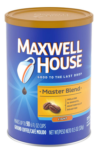 Café Molido De Tueste Ligero Maxwell House Master Blend En L