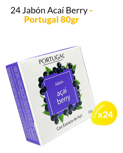 24 Jabon Baya De Acai 80g - Portugal