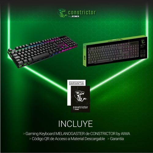 Imagen 5 de 10 de Teclado Gamer Retroiluminado Luces Constrictor