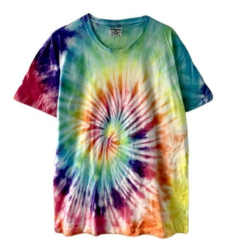 Imagen 1 de 3 de Playera Tie Dye Colors Manga Corta Para Caballero