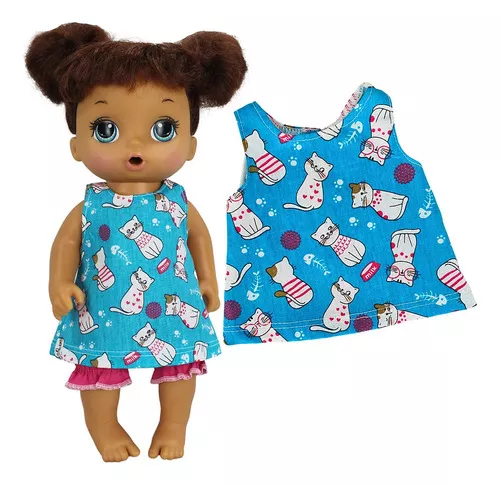 Roupa boneca Baby Alive Kit 5 peças Unicórnio