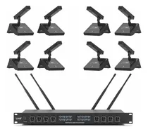 Comprar Sistema De Micrófono Inalámbrico Xtuga Yt8 Uhf De Escritorio