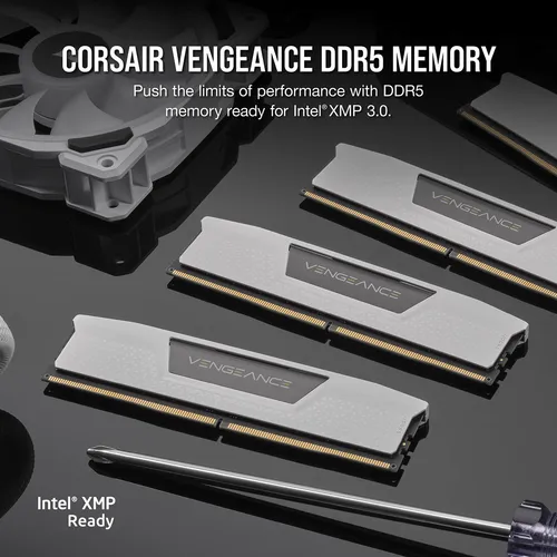 Memoria Ram Corsair Vengeance Ddr5 32 Gb 5600 Mhz Blanco