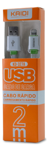 Cabo Kaidi Usb 327 Compativel iPhone 7/8/9/xr/xs/11/12/13/14