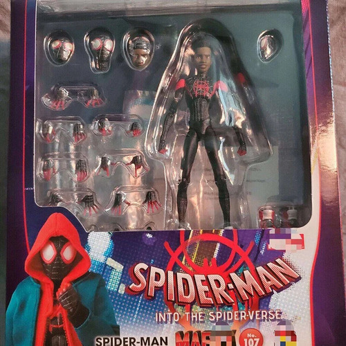 M0r Figura De Acción Mafex 107 Spiderman Miles Morales,