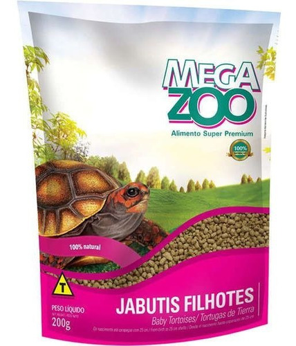 Megazoo Jabuti Filhotes 200g - Envio Full