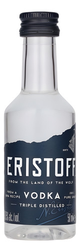 Miniatura Vodka Eristoff 50ml Plástico Garrafinha