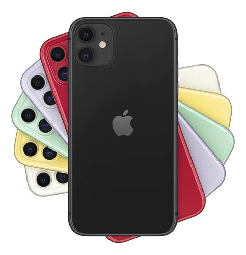 Apple Iphone 11 (128 Gb) - Negro Caja Original Bateria 100% Negro (Reacondicionado)