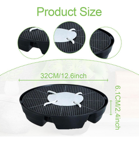 4 Platillos Autorriego Para Plantas, Resistentes, Para Base