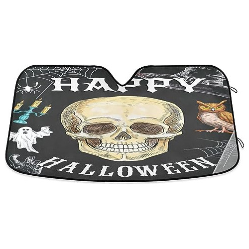 Protector De Sol Para Coche Con Calaveras De Halloween