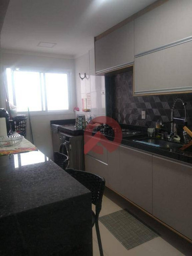 Imagem 10 de 13 de Apartamento Com 1 Dormitório À Venda, 47 M² Por R$ 299.000 - Vila Guilhermina - Praia Grande/sp - Ap3348