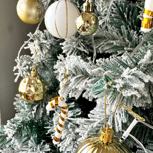 Kit De Esferas Y Adornos Navideños, 40 Piezas, Azul