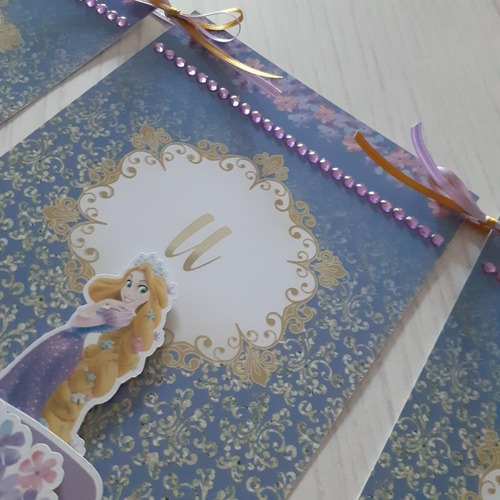 Banderines Personalizados 3d Rapunzel