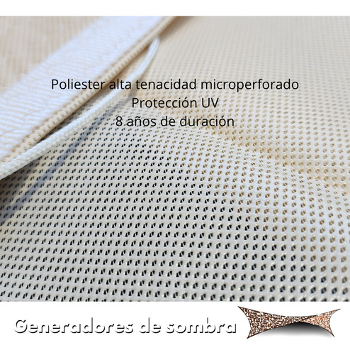 Toldo Vela De Sombreo Decocamuflaje Triangulo 3x3x3 M Poliester Microperforado, No Es Mediasombra. Reforzado, Costura De Poliester, Proteccion Uv, Argollas De Acero