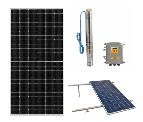 Kit De Bombeo Solar Kolos3-80-60-7+ 3 Paneles+ Base Panel