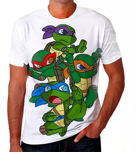 Camiseta Tartarugas Ninjas Desenho Filme 100% Algodão Camisa