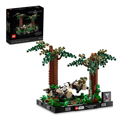 comprar Kit Lego Star Wars Diorama Duelo de Speeders en Endor 75353