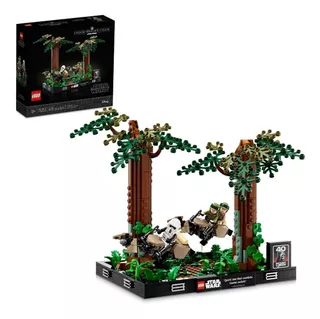 Kit Lego Star Wars Diorama Duelo de Speeders en Endor 75353