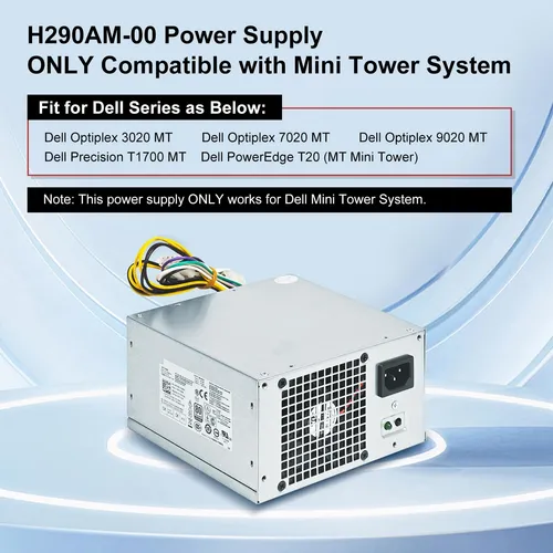 Fuente De Alimentación Lxun 290w Compatible Con Dell Optiple