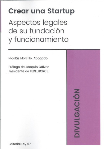 Libro Crear Una Startup. Aspectos Legales De Su Fundacion...