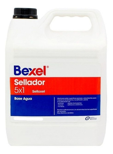 Sellador Acrílico 5x1 Base Agua 1 Litro Bexel