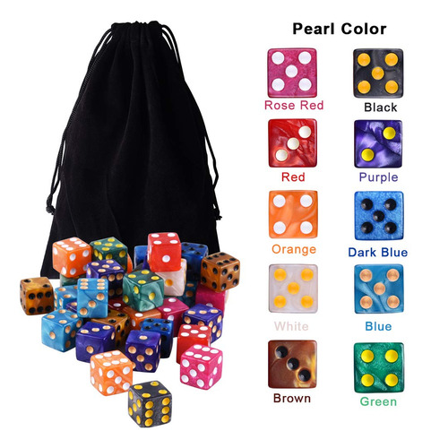 Juego De Dados Austor De 100 Piezas Y 6 Caras, 10 X 10 Co...