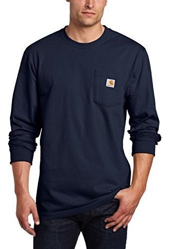 Carhartt Mens Tall Pocket Longsleeve Workwear Tshirt K126