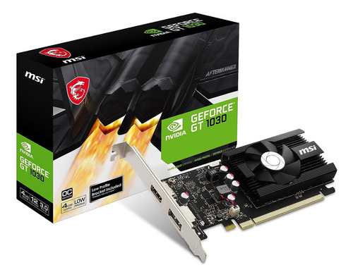 Placa de vídeo Msi Nvidia Geforce Gt 1030, 4 GB Gddr4 Lp