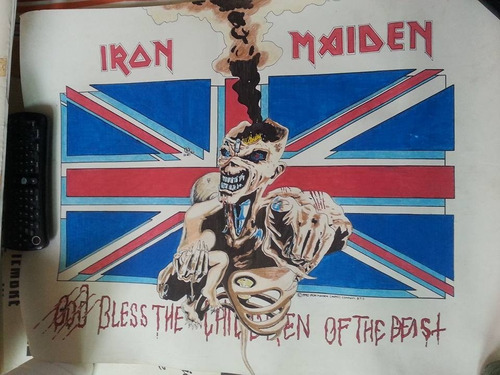 Poster Dibujo Iron Maiden