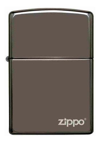 Encendedor Zippo Black Ice Logo Plateado Zp150zl