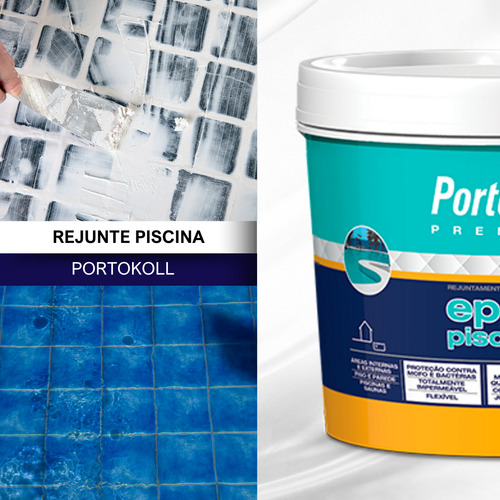 Rejunte Especial Piscinas Epoxi Portokoll Premium Branco