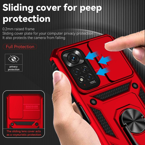 Imagen 4 de 7 de Xiaomi Redmi Note 11 / 11s / Pro Carcasa Armor Camshield