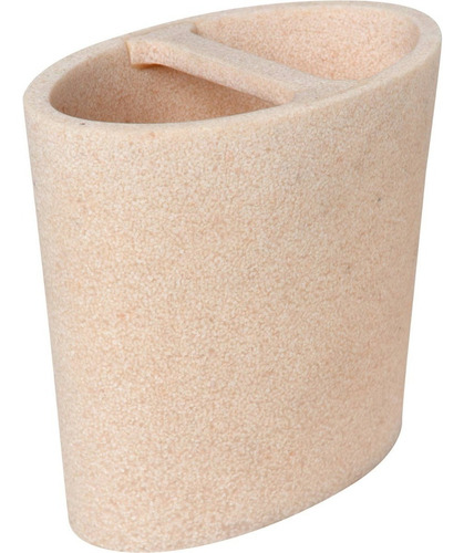 Porta Cepillo Para Baño Beige Afj