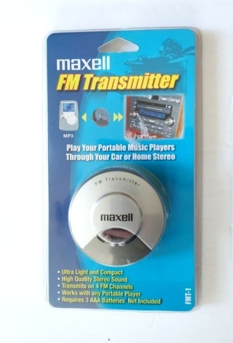 Transmisor Modulador Fm Maxell Fmt-1 Para Equipos Sin Entrad