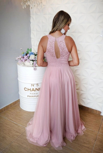 Imagem 4 de 6 de Vestido De Festa Longo Rose - Madrinha, Casamento Formatura