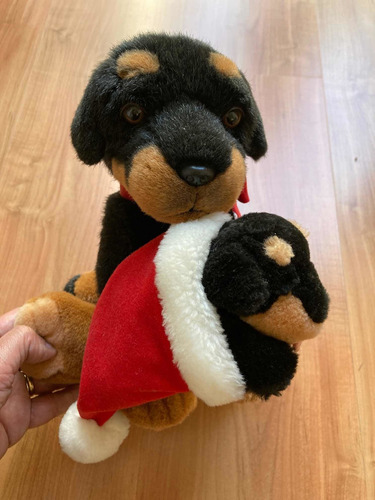 Peluche Perro Con Cachorro 25 Cm Alto