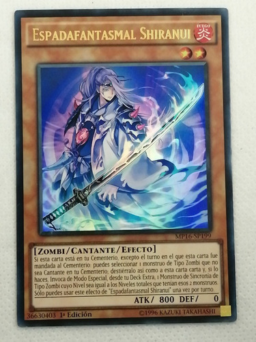 Ultra Yugioh Espadafantasmal Shiranui