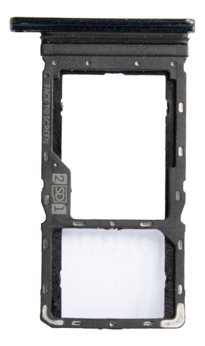 Charola Porta Sim Para Motorola One Macro Space Blue