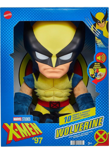 Peluche Wolverine Marvel 97 X-men 30cm