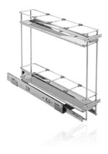 Porta Latas Garrafas Telesc 110x450x480 Fixbase Inox [ 88154