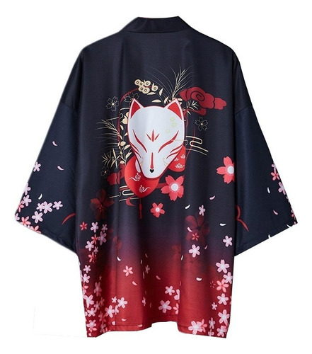 A Chamarra De Punto Suelta Para Mujer, Diseño De Kimono