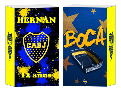 Bolsita Golosinera Boca Juniors Personalizada X 10 Unidades