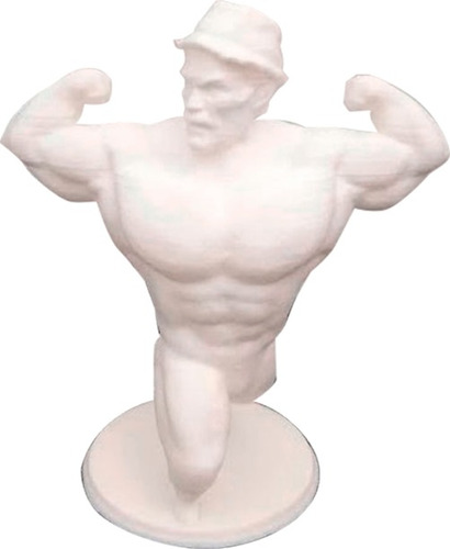 Boneco / Estátua - Seu Madruga Maromba Bodybuilder - 10cm
