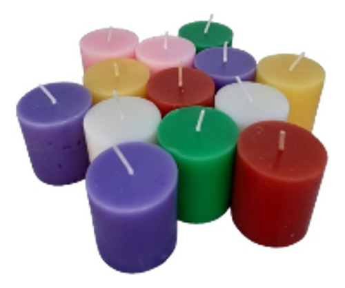 Vela Aromática Genérica Liso 24 Unidades 4x4.5 Cm