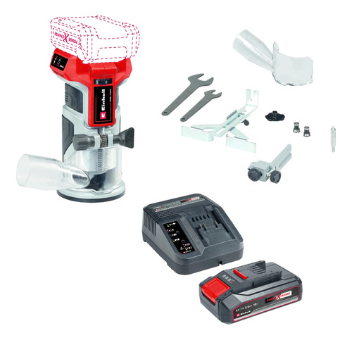 Einhell Fresadora De Mano Router Tp-et 18 Li Bl Kit 2.5ah 